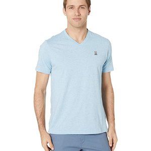 Psycho bunny classic v-neck t-shirt Blue; Small